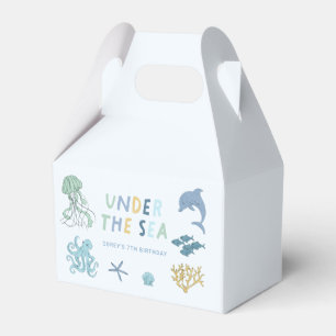 Ocean Creature Blue Birthday Party Geschenkschachtel