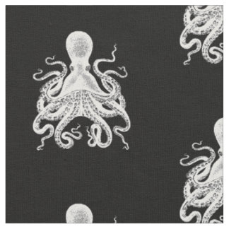 Océan de tissu de Steampunk de poulpe de Kraken