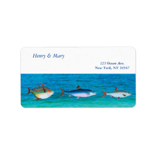 Ocean Delight (Personalisierter Name und Anschrift Adressaufkleber