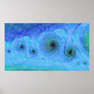Ocean Dream Geo Fraktal Poster