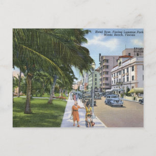 Ocean Drive, Miami Beach Vintage Postkarte