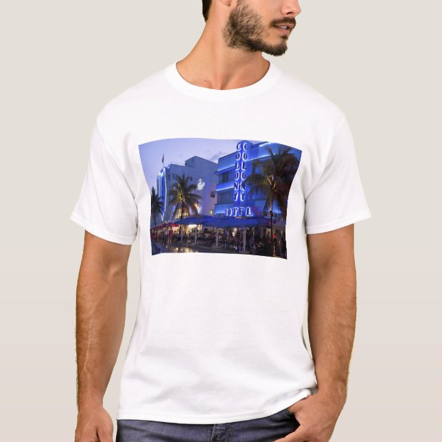 Ocean Drive, South Beach, Miami Beach, 2 T-Shirt (Vorderseite)
