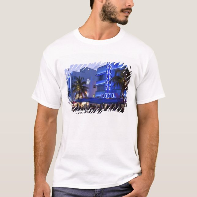 Ocean Drive, South Beach, Miami Beach, 2 T-Shirt (Vorderseite)