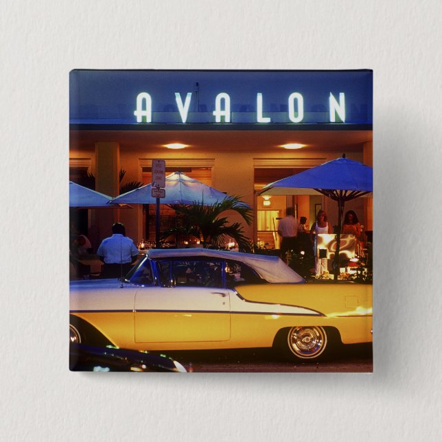 Ocean Drive, South Beach, Miami Beach, Button (Vorderseite)