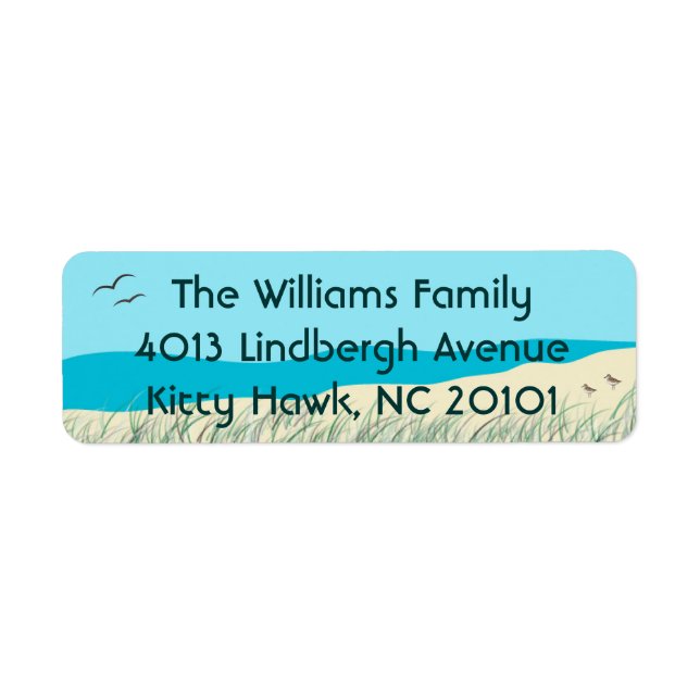 Ocean Dunes Seagrass Address Labels (Vorne)