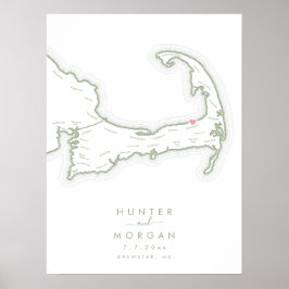 Ocean Edge Resort Hochzeit Weise Gästebuch Poster