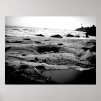 Ocean Embrace B&W Poster