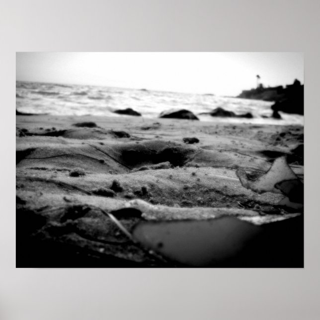 Ocean Embrace B&W Poster (Vorne)