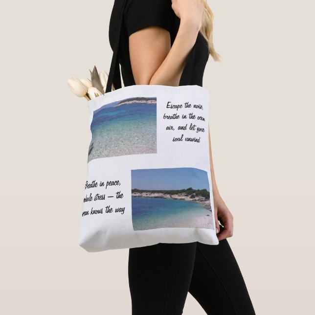 Ocean Escape - Motivierend Beach Tote Bag Tasche (Von Nahem)