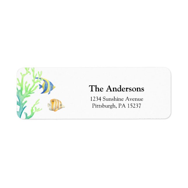 Ocean Fish Rücksendeadresse (Vorne)