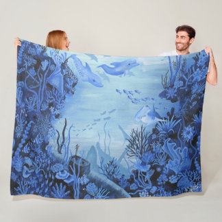 Ocean Floor Fleecedecke