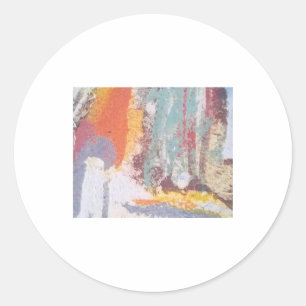 Ocean foam Abstrakt Jeff Hankamer Artjunkhaus Art Runder Aufkleber