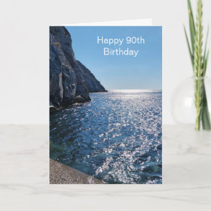 Ocean Fotografy Personalisiert 90. Geburtstag Karte
