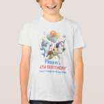 Ocean Friends Birthday T - Shirt<br><div class="desc">Diese fröhliche Einladung zum Geburtstag von Kleinkindern enthält Delfine und lächelnde Freunde der Schildkröte. Ein freundliches Unterwasserdesign,  das sich perfekt für kleine Kinder eignet,  die spielerische Meereslebewesen Liebe finden.</div>