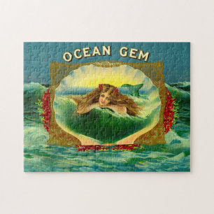 Ocean Gem mermaid Zigarrenlabel