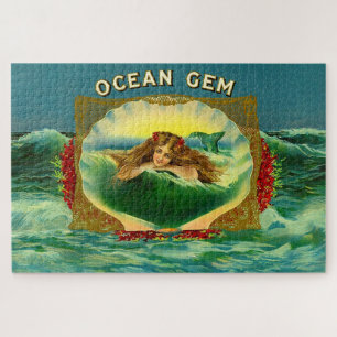 Ocean Gem mermaid Zigarrenlabel
