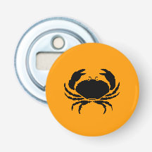 Ocean Glow_Black on Orange Crab
