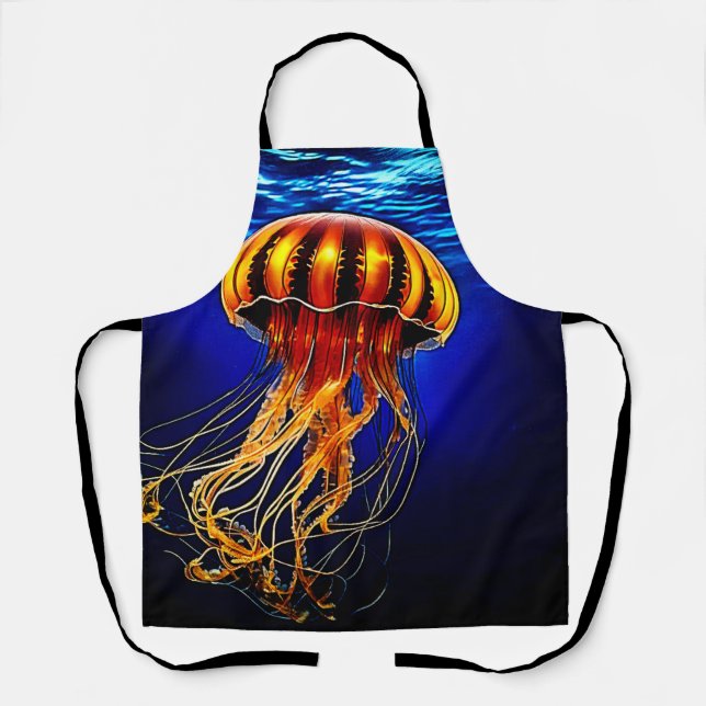 Ocean Glow Jelly Design Schürze (Vorderseite)