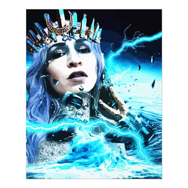 Ocean Goddess Fantasy Abstract Art  Fotodruck (Vorne)