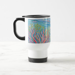 Ocean Golden Coral Reef Reisebecher