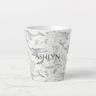 Ocean Gray Whales Baby Shower Milchtasse