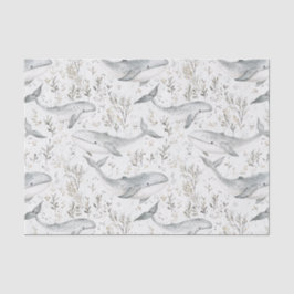 Ocean Gray Whales Seidenpapier