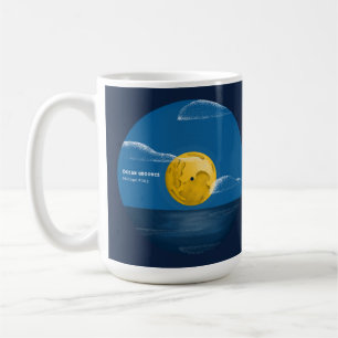 Ocean Grooves Vinyl Ocean Night Art Kaffeetasse