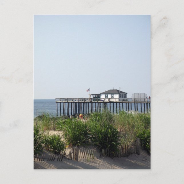 Ocean Grove NJ Beach Postkarte (Vorderseite)