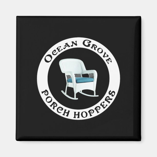 Ocean Grove Nj Rch Hopper Summer Beach Gift Men Wo Magnet (Vorne)