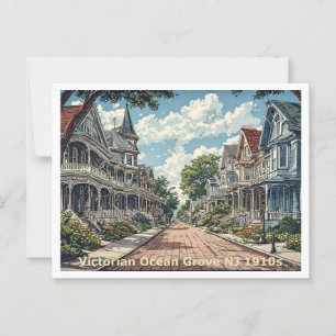 Ocean Grove NJ, Viktorianische Zuhause, Ansicht de Postkarte