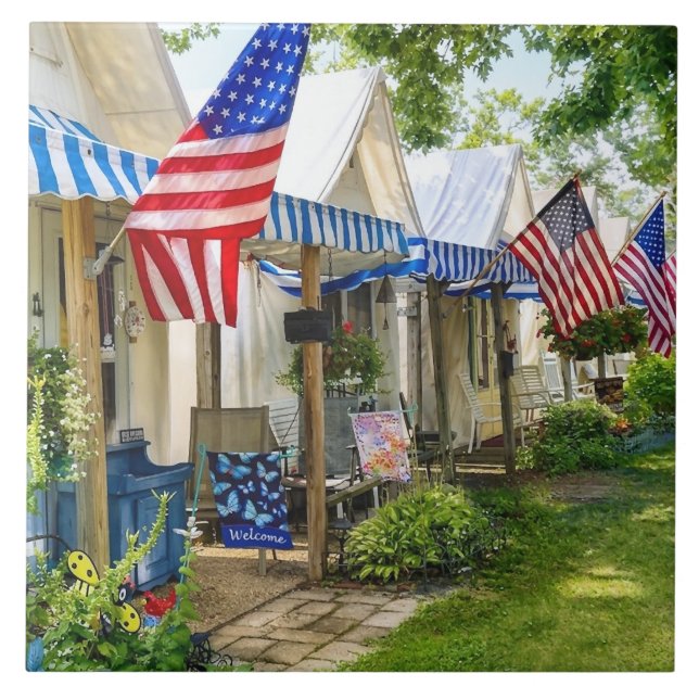 Ocean Grove NJ – Zeltstadt Fliese (Vorderseite)