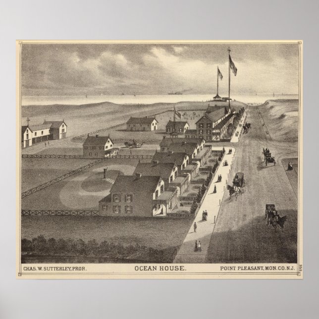 Ocean House, Point Pleasant, NJ Poster (Vorne)