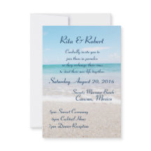 Ocean I Hochzeit in Urlaubsort Einladung