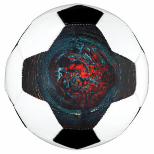 Ocean Inferno Rotes Glow Fußball