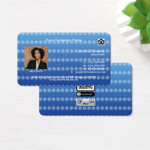Ocean Inspiriert Blue Round Edge Business Card