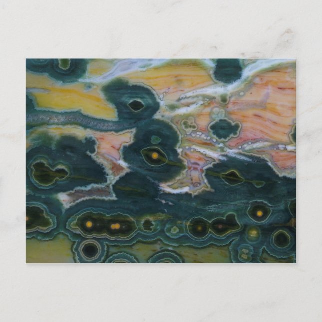 Ocean Jasper Slab Postkarte (Vorderseite)