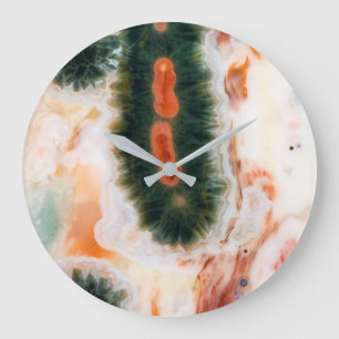 Ocean Jasper Stone gefunden in Madagaskar Große Wanduhr