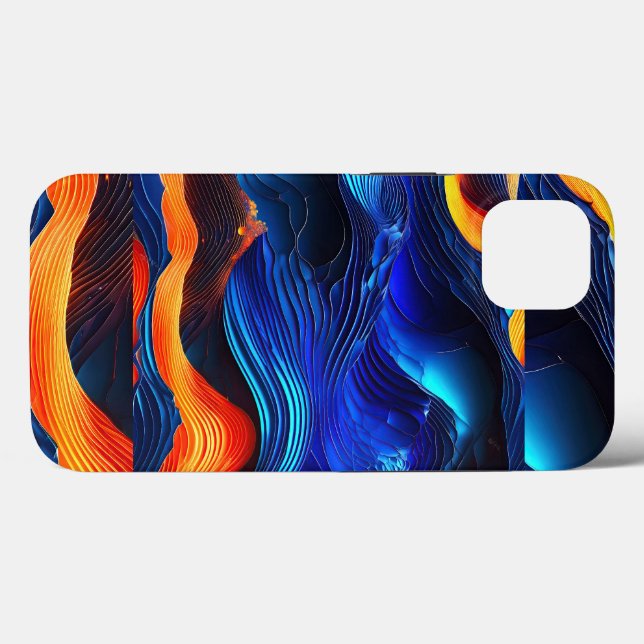 Ocean Lava "Aquaflame" Case-Mate iPhone Hülle (Rückseite (Horizontal))