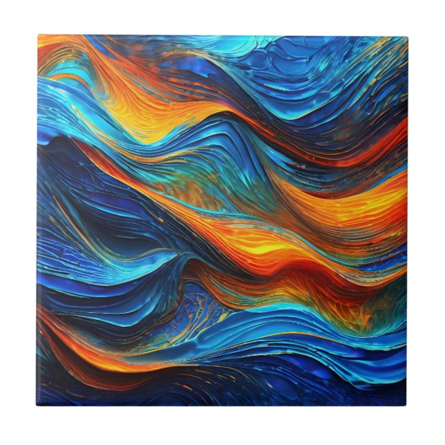 Ocean Lava "Pyroquatic" Fliese (Vorderseite)