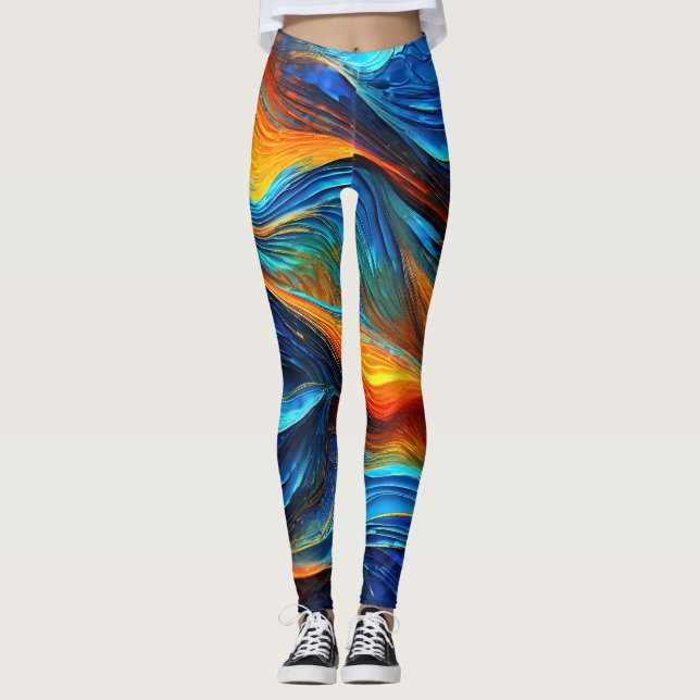 Ocean Lava "Pyroquatic" Leggings (Vorderseite)