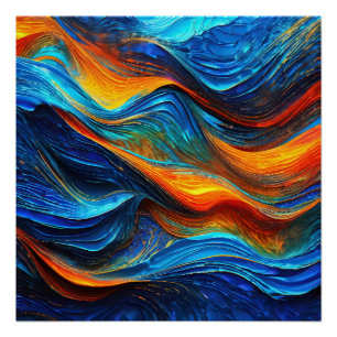 Ocean Lava "Pyroquatic" Poster