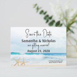 Ocean Liebe Beach Hochzeit Save The Date