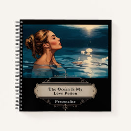 Ocean Liebe Zitat Sea Moon Black Journal Notizbuch