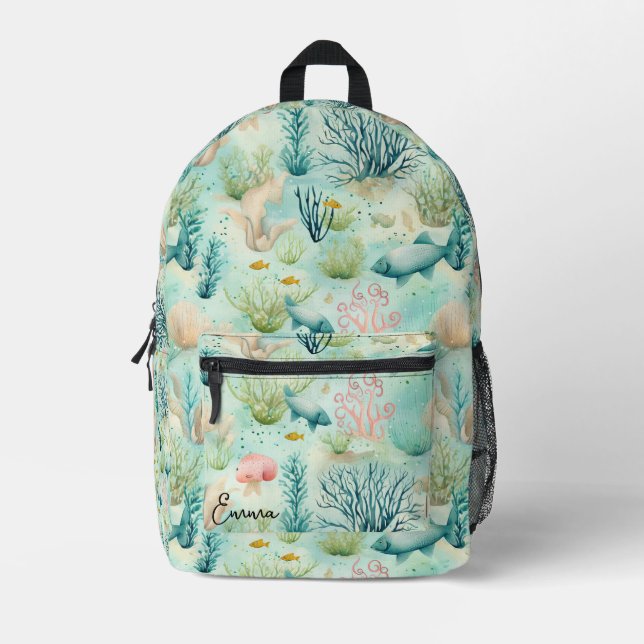 Ocean Life - sac à dos pour Motif de poisson sous- (Recto)