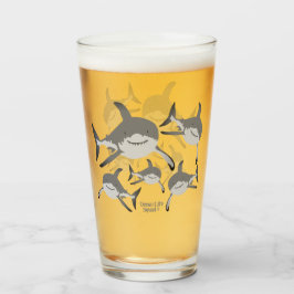 Ocean Life Squad® Shark Design for Ocean Lovers Glas