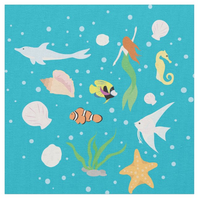 Ocean Life Stoff (Nahaufnahme)