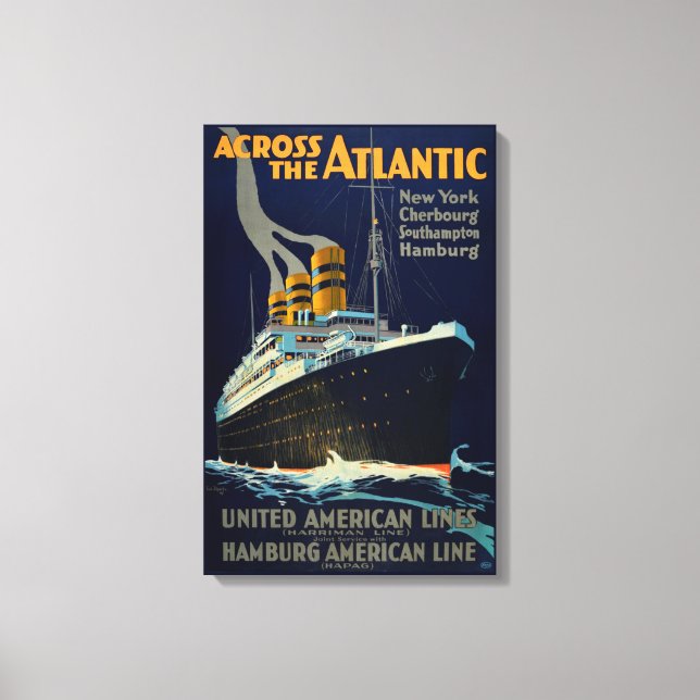 OCEAN LINER EUROPA AMERIKA LEINWANDDRUCK (Vorderseite)