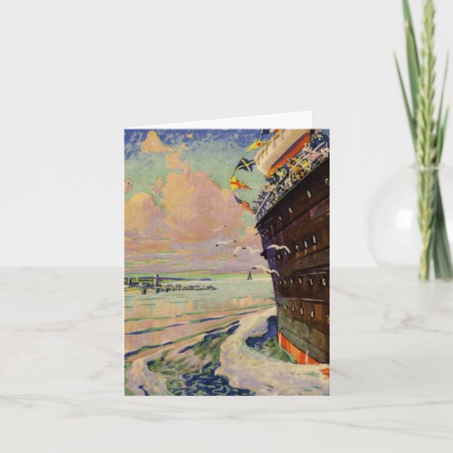 Ocean Liner Karte (Vorderseite)