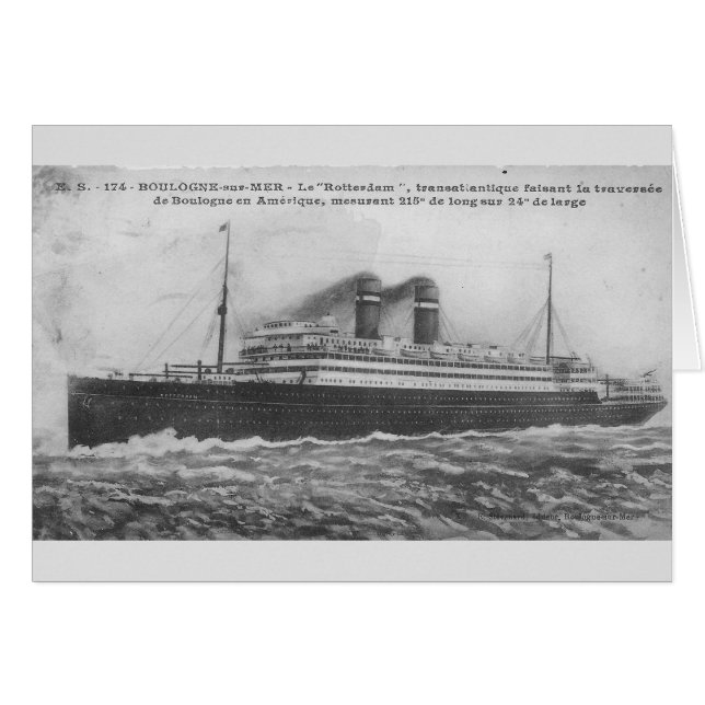 Ocean liner Rotterdam 1910 (Devant horizontal)