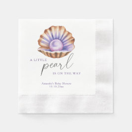 Ocean Little Pearl Under The Sea Baby Shower Serviette
